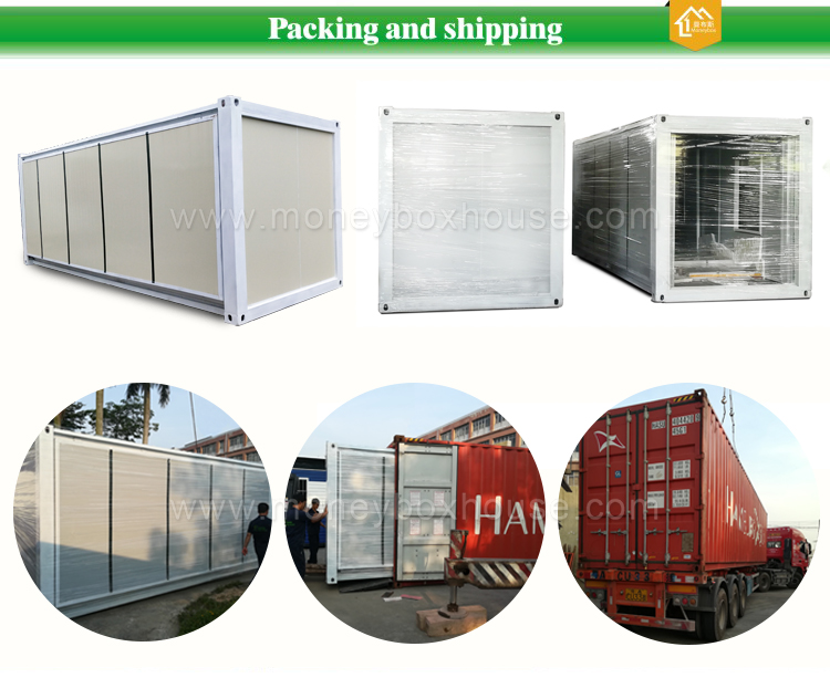 packing and shipping of expandable container house