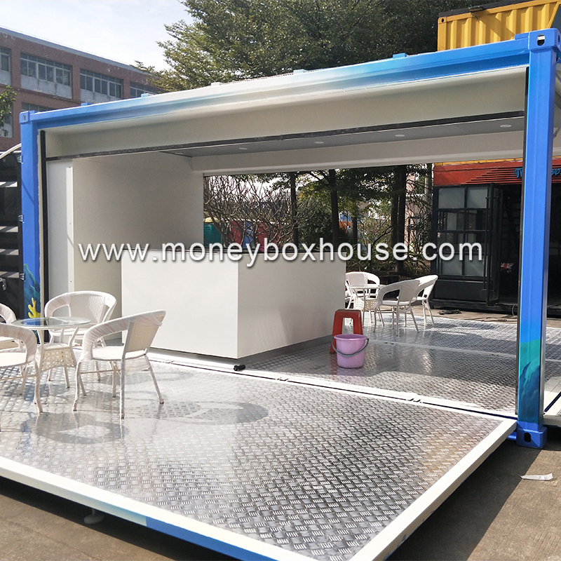 Portable modular mobile shipping container restaurant for sale