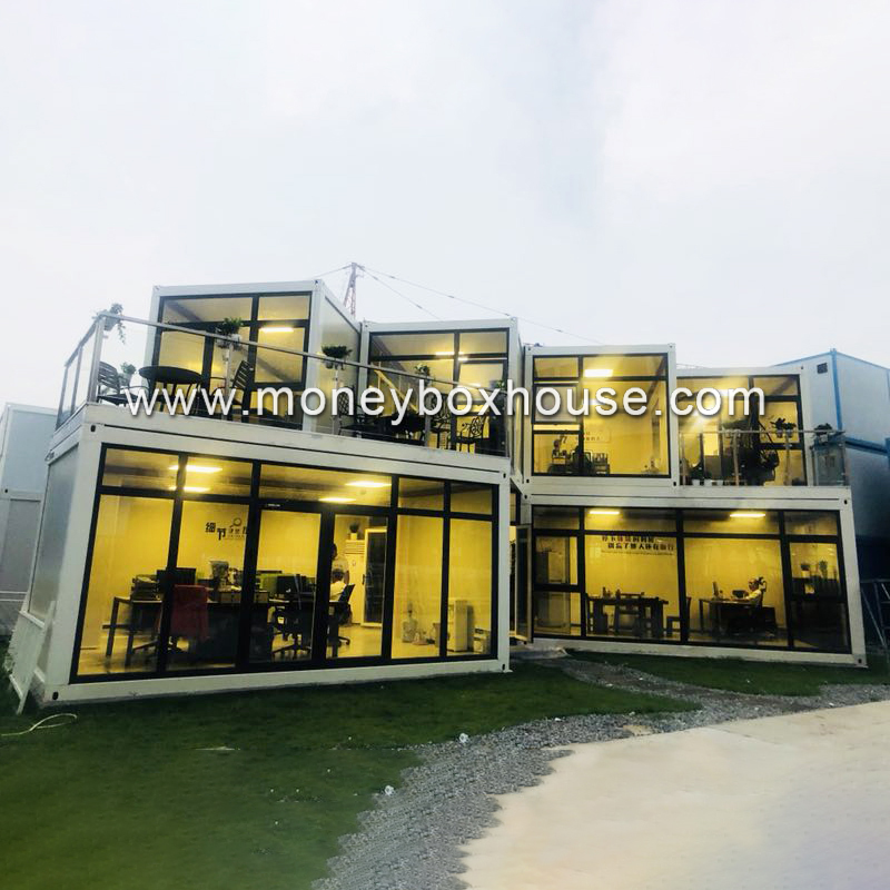 Guangzhou factory prefab construction movable jual site container office