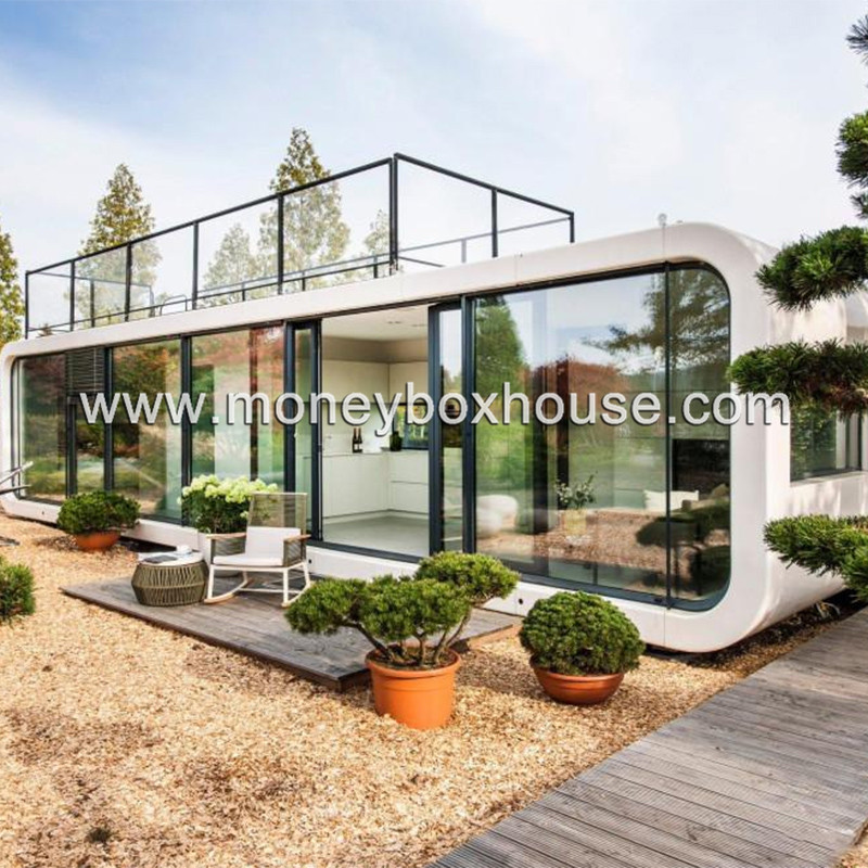 20ft Steel Structure Prefab Luxury Portable Customized Prefabricated Modular Mobile Apple Cabin Container House