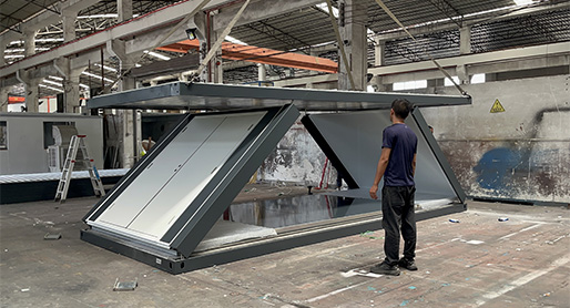 Πτυσσόμενα σπίτια κοντέινερ για κατασκήνωση